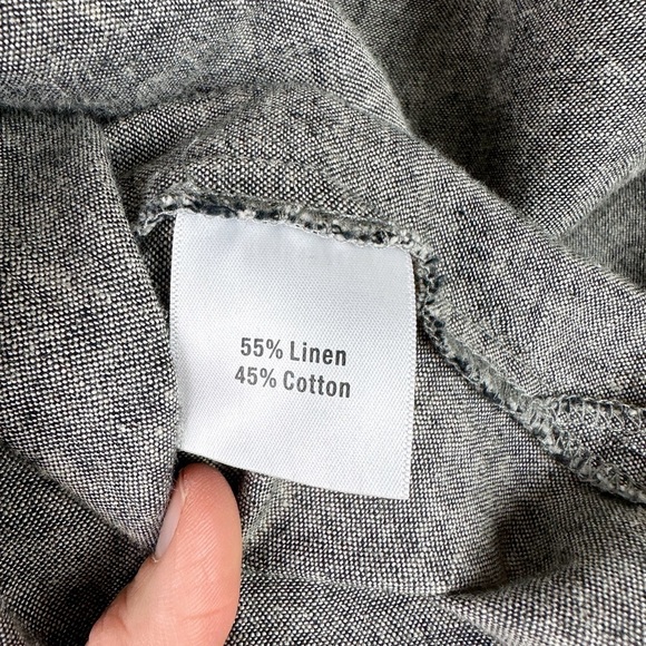 Norm Thompson Vintage Gray Linen-Blend Jacket - Picture 10 of 11